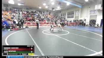126 lbs Cons. Round 2 - Alex Newman, Servite vs Dominic Sanchez, Servite