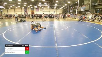 220 lbs Round Of 64 - Trace Langin, TX vs Angel Heredia, MA