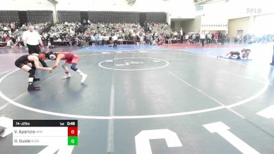 74-J2 lbs Semifinal - Vincent Aparicio, MPR vs Danny Guido, RedNose Wrestling School