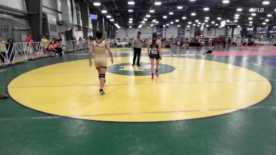 120 lbs Rr Rnd 2 - Mackenzie Gipson, Charlies MF Angels vs Yunuen Ayala, Quest School Of Wrestling Girls