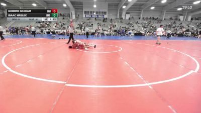 113 lbs Rr Rnd 3 - Gunner Graham, Invicta Wrestling Academy - HSB vs Isaac Hrelec, Mat Warriors White HS - HSB