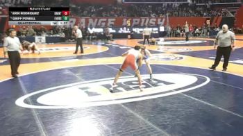3A 138 lbs Quarterfinal - Erik Rodriguez, Fox Lake (Grant) vs Griff Powell, LaGrange (Lyons)