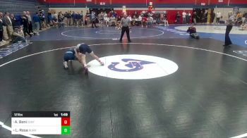 121 lbs Semifinal - Antonio Boni, Central Valley vs Luca Rosa, Burrell