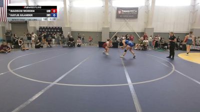 145 lbs Cons. Sub-semis - Madison Worden, Gold Rush Wrestling vs Kaylie Julander, Diamondville Wrestling Club