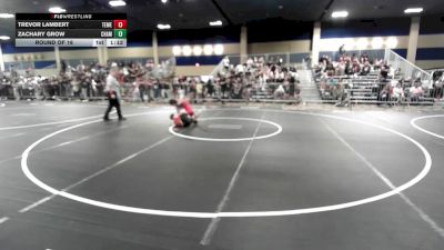 102 lbs Round Of 16 - Trevor Lambert, Temecula Valley HS vs Zachary Grow, Champions WC