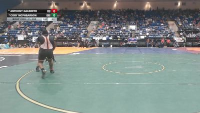 2 - 285 lbs Cons. Semi - Anthony Galbreth, Virginia H.S. vs Cory McPhearson, King William