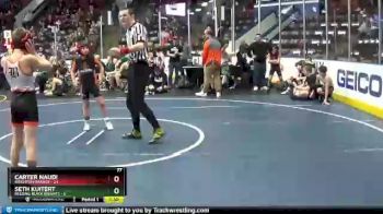 77 lbs Finals (8 Team) - Carter Naudi, Brighton Orange vs Seth Kuitert, Belding Black Knights