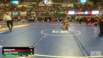 A - 152 lbs Cons. Semi - Bradyn Rate, Frenchtown vs Winslow Peters, Columbia Falls