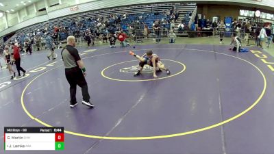 14U Boys - 88 lbs Cons. Round 3 - Cole Martin, Greater Heights Wrestling vs Jaxon Lemke, Askren Wrestling Academy