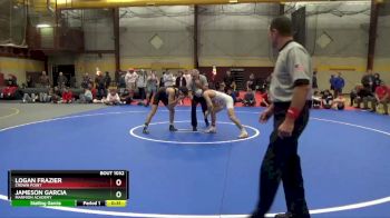 126 lbs 7th Place Match - Jameson Garcia, Marmion Academy vs Logan Frazier, Crown Point