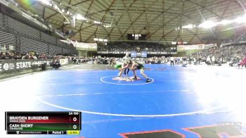 2A 190 lbs Champ. Round 1 - Brayden Burgener, Shadle Park vs Cash Short, Tumwater