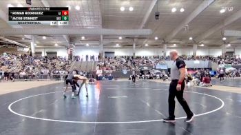 A 106 lbs Quarterfinal - Jacob Stinnett, Upperman High School vs Roman Rodriguez, Eagleville High School