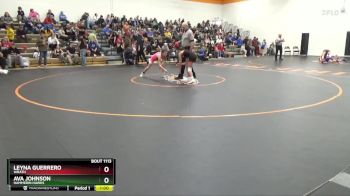 N-5 lbs Quarterfinal - Ava Johnson, Hammerin Hawks vs Leyna Guerrero, Wrath