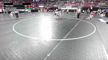 D1-144 lbs Cons. Round 2 - Ben Lauer, Waukesha North vs Daire Hankins, Racine St. Catherine`s/Lutheran