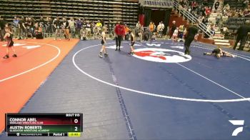 62 lbs Champ. Round 2 - Austin Roberts, Gladiator Wrestling Academy vs Connor Abel, Worland Wrestling Club