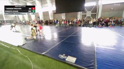 93 lbs Champ. Round 1 - Kreedyn Evans, Cougars Wrestling Club vs Hudson Proctor, Delta Wrestling Club