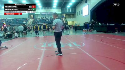 165 lbs Champ. Round 2 - Adam Hamada, Reinhardt University (GA) vs Shannon Fray, WVU Tech (W.Va.)