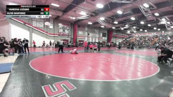 110 lbs Champ. Round 2 - Vanessa Lozano, Elsinore vs Olive Martinez, Corona