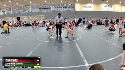 68 lbs Round 2 (6 Team) - Ryan Bassiri, Capital City WC vs David Kniezewski, Rangers WC