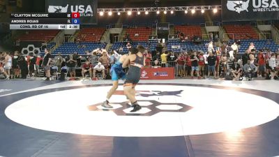 165 lbs Cons. Rd Of 16 - Clayton McGuire, Alaska vs Andres Rojas, Florida