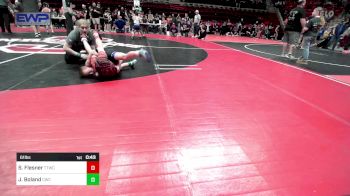 61 lbs Round Of 16 - Cooper Pulliam, Skiatook Youth Wrestling vs Grayson Baker, Barnsdall Youth Wrestling