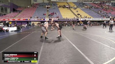 285 lbs Placement (4 Team) - Torin Forsyth, Central Missouri vs Ryan Herman, Maryville