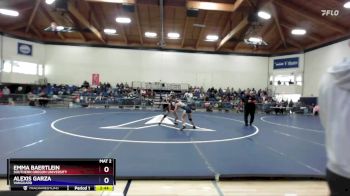 110 lbs Quarterfinal - Emma Baertlein, Southern Oregon University vs Alexis Garza, Vanguard