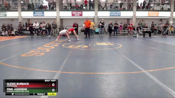 135-146 lbs Quarterfinal - Finn Janssens, Oswego Wrestling Club vs Alexis Burback, Hustisford