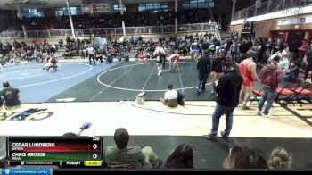 220 lbs Cons. Round 5 - Chris Grosse, Mead vs Cedar Lundberg, Orting