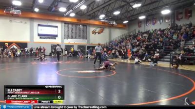 BN-11 lbs Quarterfinal - Blake Clark, North Liberty Wrestling Club vs Eli Casey, Mount Vernon Wrestling Club