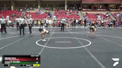 70 lbs Quarterfinal - Drake Paul, Maize Wrestling Club vs Chasyn Wilder, Triumph