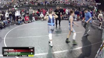 105 lbs Quarterfinals (8 Team) - Gage Grizzle, Kansas Copperhead vs Tate Riopel, South Dakota Lightning