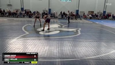 157 lbs Cons. Round 4 - Mikey Hollar, Messiah vs Andru Boyd, Roanoke College