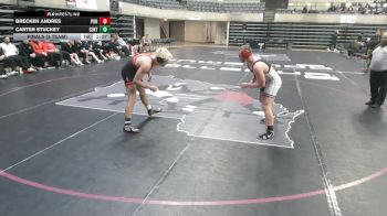 189 lbs Finals (8 Team) - Carter Stuckey, Centennial, MN vs Brecken Andres, Pierz, MN