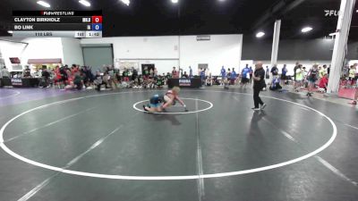 110 lbs Clayton Birkholz, Minnesota Blue vs Bo Link, Iowa