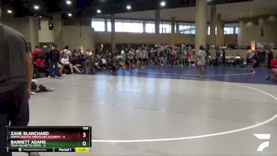 106 lbs Round 1 (32 Team) - Barrett Adams, Team Palmetto State vs Zane Blanchard, North Desoto Wrestling Academy