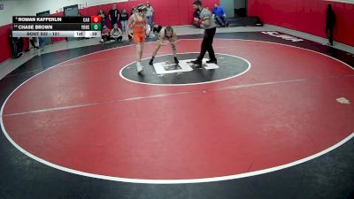 121 lbs Cons. Round 4 - Chase Brown, Yough Hs vs Roman Kafferlin, Corry Area Hs