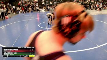 175 lbs Quarterfinal - Levi Reichman, Sedgwick County vs Brody Richards, Wray Eagles