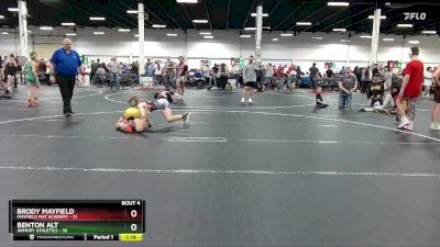 92 lbs Placement (4 Team) - Brody Mayfield, Mayfield Mat Academy vs Benton Alt, Armory Athletics