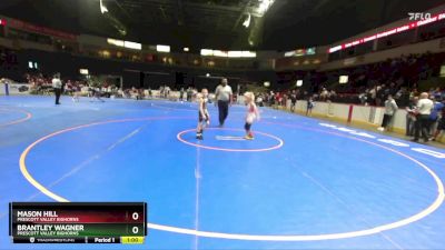 63 lbs Cons. Round 3 - Brantley Wagner, Prescott Valley Bighorns vs Mason Hill, Prescott Valley Bighorns