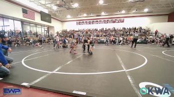 55 lbs Rr Rnd 2 - Kynlee Domeny, Ponca City Wildcat Wrestling vs Emmalyn Gibson, Wolfpak Wrestling