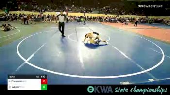 98 lbs Round Of 16 - Javon Freeman, Bristow Youth Wrestling vs Darius Whaler, Salina Wrestling Club