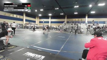 150 lbs Consi Of 8 #1 - Sevak Arakelyan, Titan Mercury WC vs Max Richins, Wasatch WC