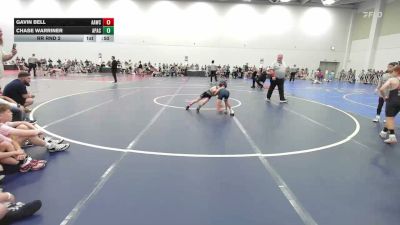 65 lbs Rr Rnd 2 - Gavin Bell, All American Wrestling Club Blue - EL vs Chase Warriner, Apache - EL