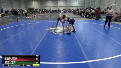 157 lbs Quarterfinal - Gavin Fehr, Elizabethtown vs Andru Boyd, Roanoke College