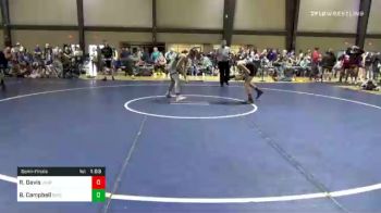 125 lbs Semifinal - Robert Davis, Level Up vs Brady Campbell, Storm Wrestling Center