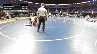 252 lbs Quarterfinal - Brayden Krebs, Southern York vs Urijah Rivas, Hanover Area