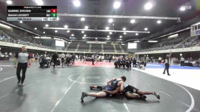 160 lbs 3rd Place - Gabriel Kitchen, Lincoln University vs Isaiah Lockett, Milford