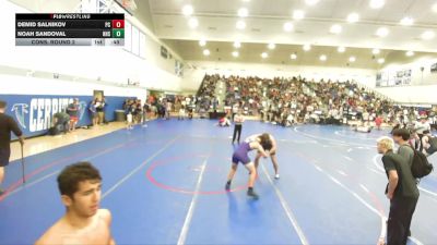 165 lbs Cons. Round 2 - Noah Sandoval, Norwalk High School vs Demid Salnikov, Palisades Charter