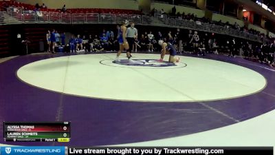 135 lbs Round 2 (8 Team) - Lauren Schmeits, Kearney Girls vs Alyssa Thomas, Wood River Girls